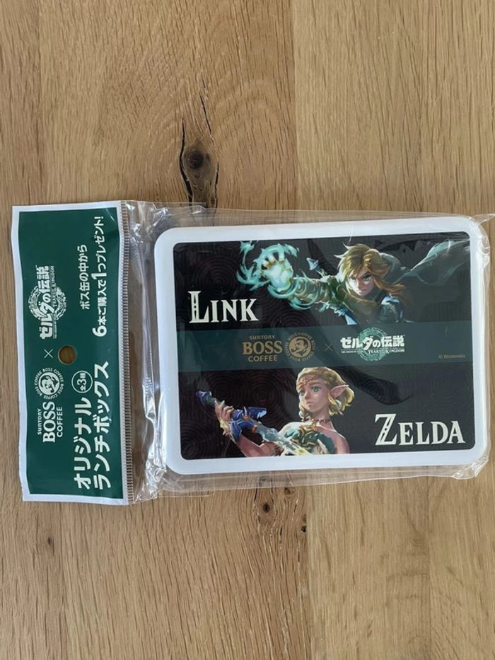 Zelda collab Boss Coffee Bento Link et Zelda