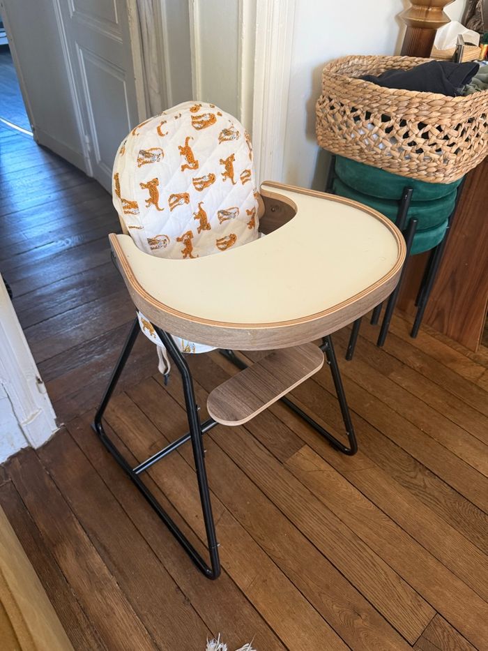 Chaise haute bébé Charlie Crane - Tibu noyer - Set complet - photo numéro 4