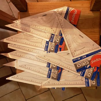Equerres Géométric  Maped Lot de 10