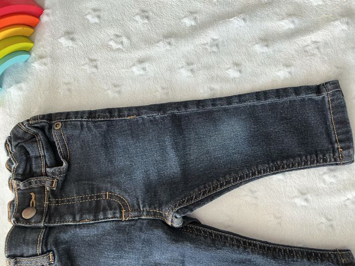 jean slim bleu taille réglable 12 mois boite à malices - photo numéro 5