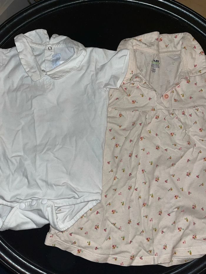 Ensemble Bodie et robe 12 mois jacadi
