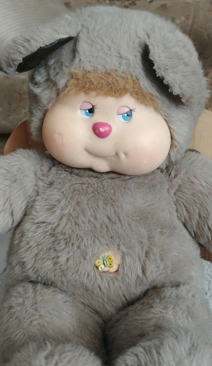 Peluche de collection vintage ours nombrilou Ajena Pampers - photo numéro 2