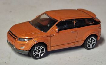 Majorette Range Rover Evoque 266A – vintage 1/59, orange métallisé, diecast