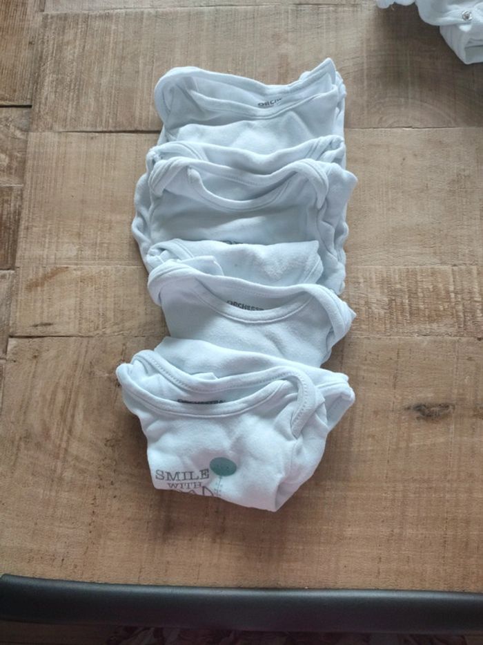 Lot de 4 bodies orchestra manches courtes 6 mois