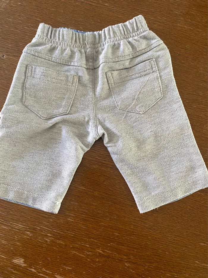 Pantacourt jean et gris - photo numéro 2