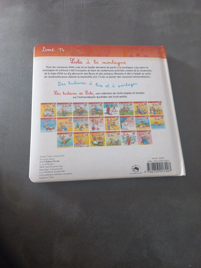 Livre enfant lola à la montagne les histoires de lola tome 14 - photo numéro 2