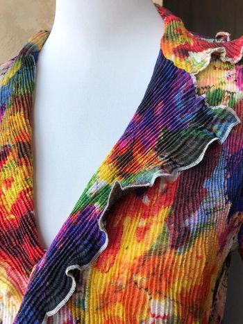 Top multicolore crépon Caeliann L