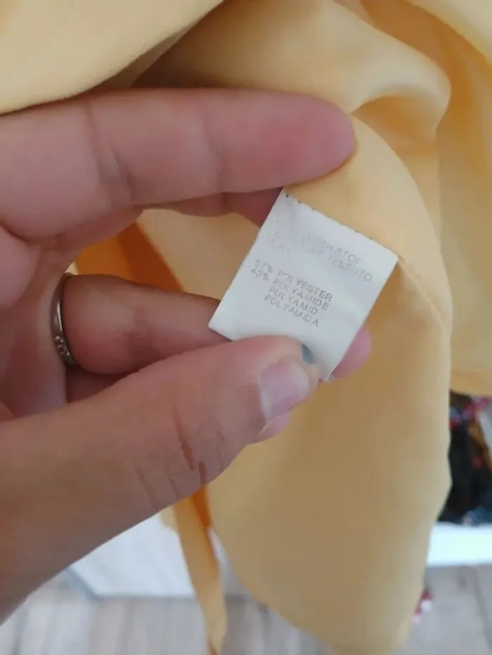 Veste trench jaune idéal mi saison L - photo numéro 4