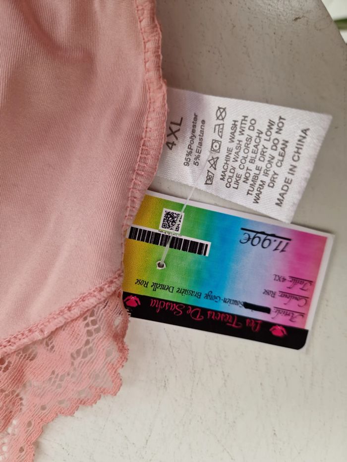 Soutien Gorge Brassiere Dentelle Rose - photo numéro 8
