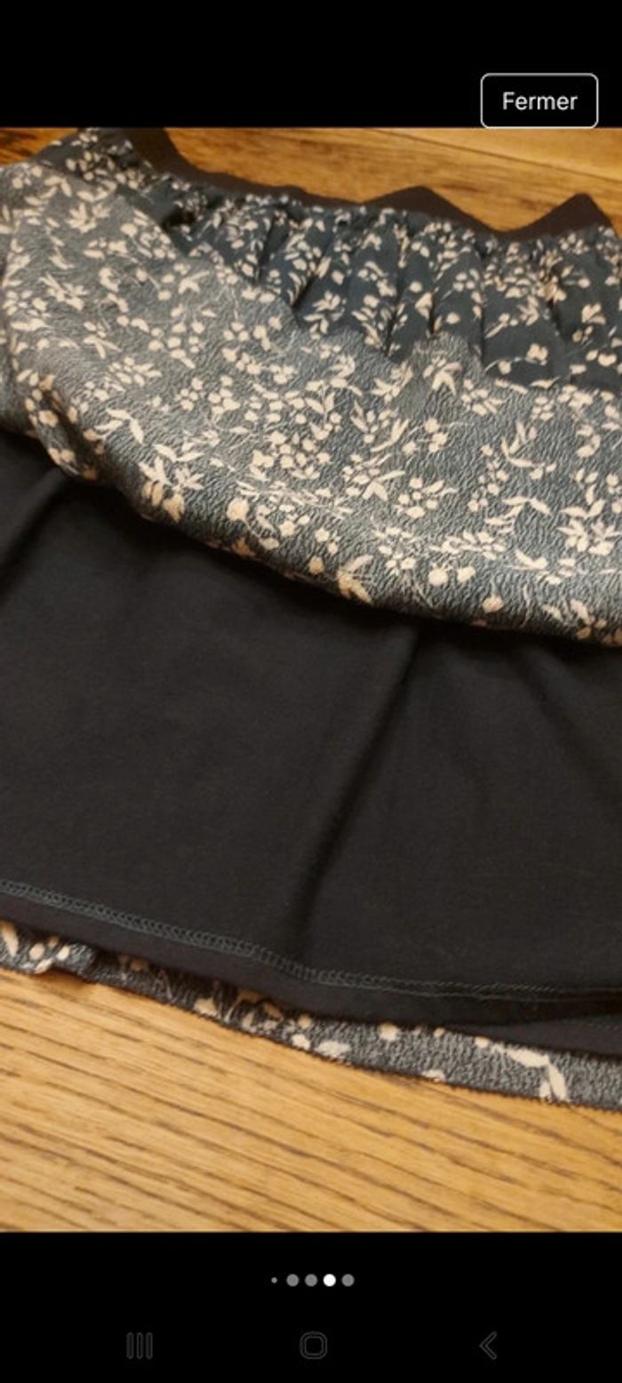 Jupe bleu fleurie Pepe Jeans t XS - photo numéro 11