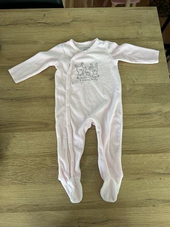 Pyjama en  velours bébé fille tallle 12 mois 74 cm In extenso 