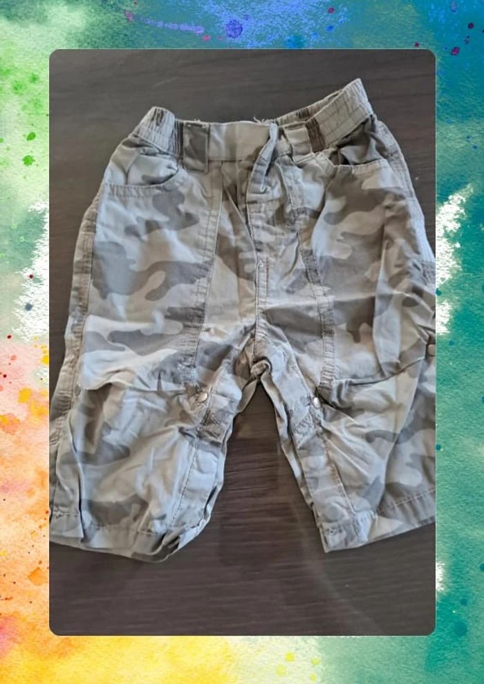 Pantalon 9 mois, bouton pression entrejambe