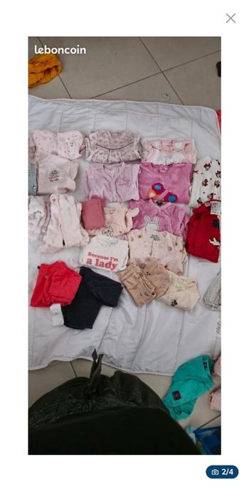 Grand lot vêtements bébé fille naissance hiver