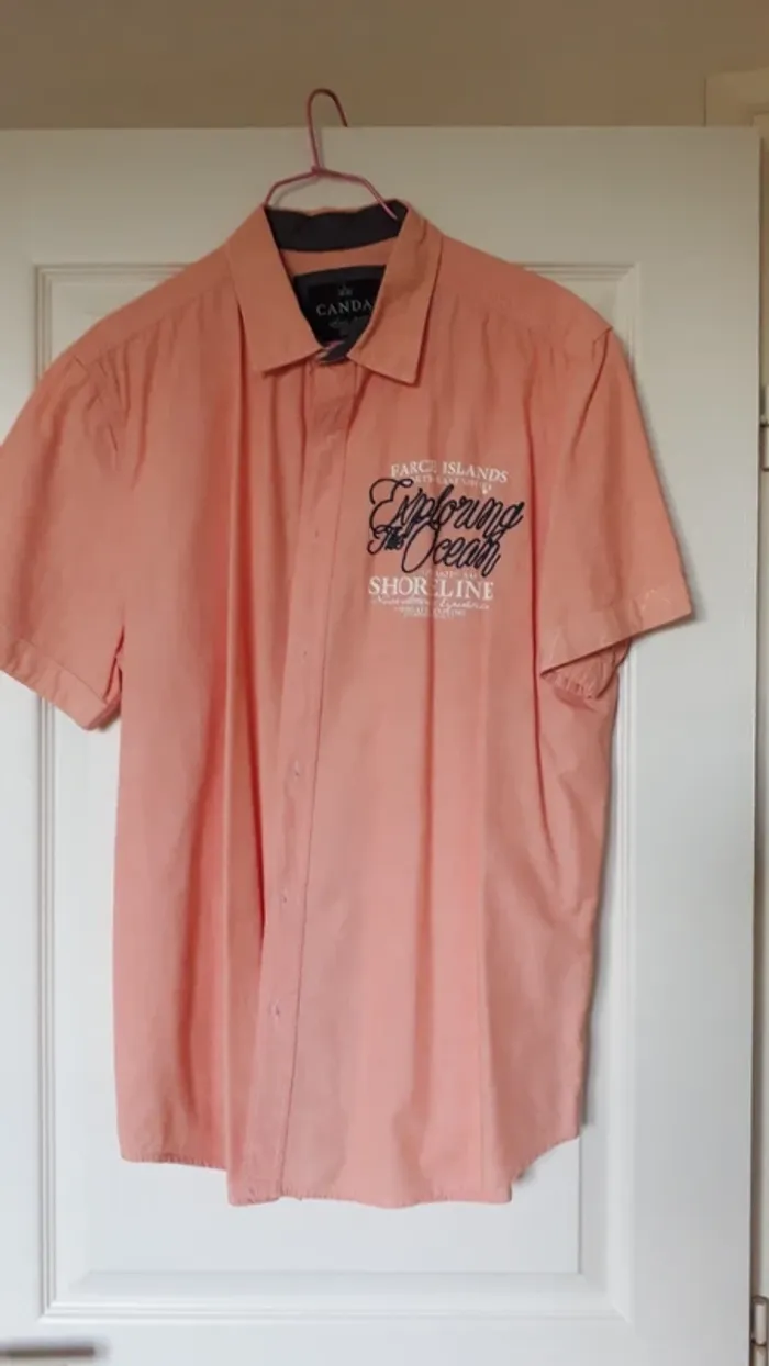 Chemise corail clair