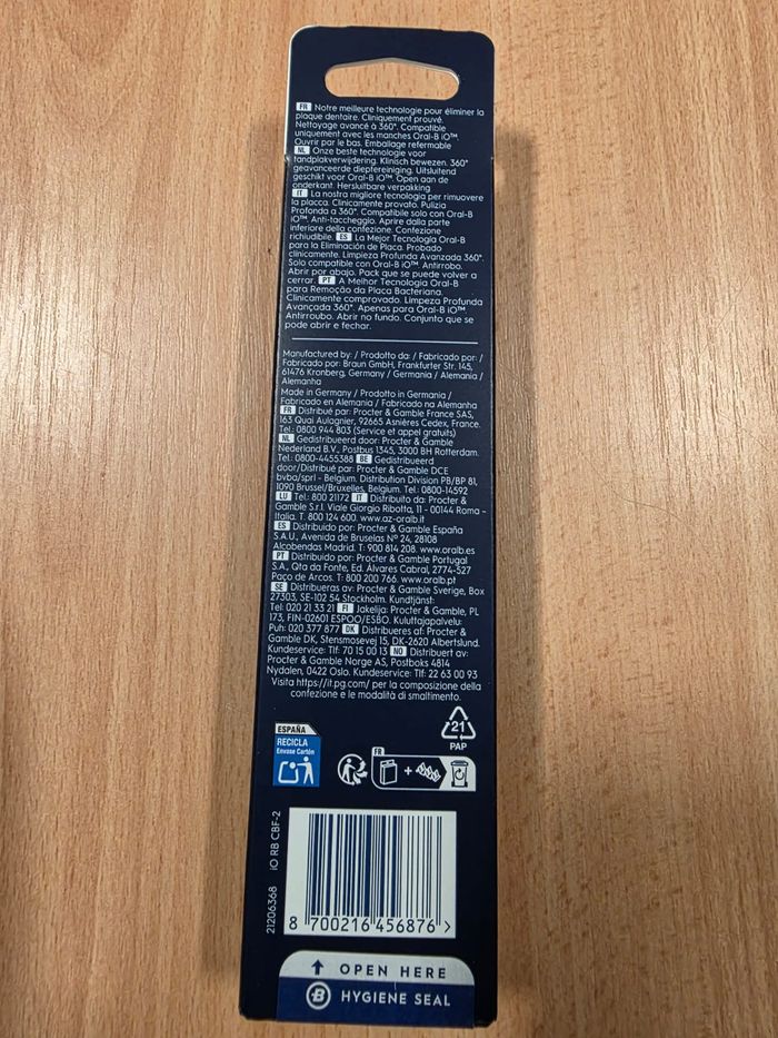 Pack de 2 brossettes Oral B IO Ultimate clean - photo numéro 2