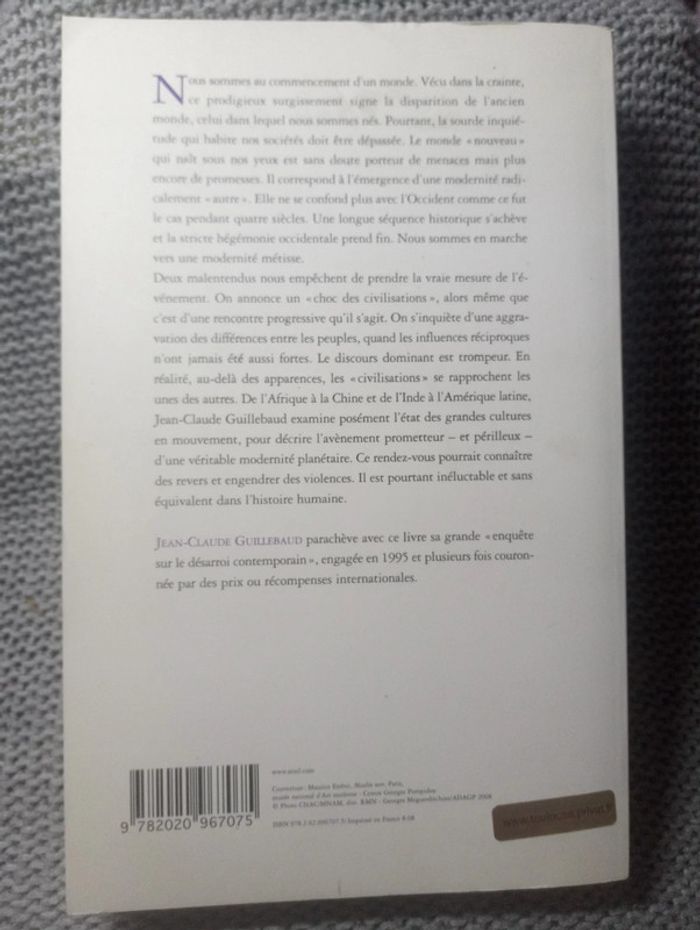 Jean-Claude Guillebaud - Le commencement d'un monde - photo numéro 2