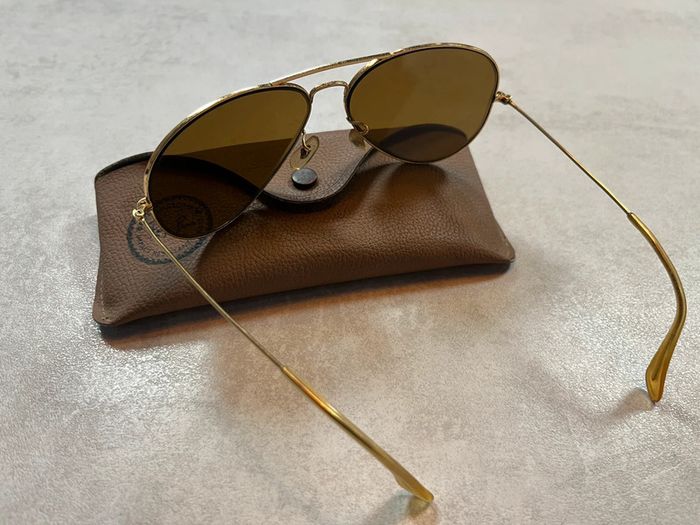 Paire de lunette ancienne Ray ban USA aviator - photo numéro 2