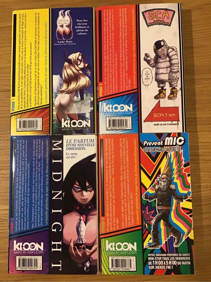 Lot 4 manga My Hero Academia tomes livres Kioon shonen - photo numéro 2