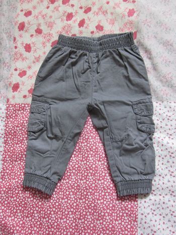 Pantalon toile kaki 12 mois