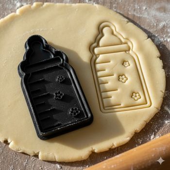 Emporte-pièce biberon 8 cm pour biscuits et pâtisseries créatives