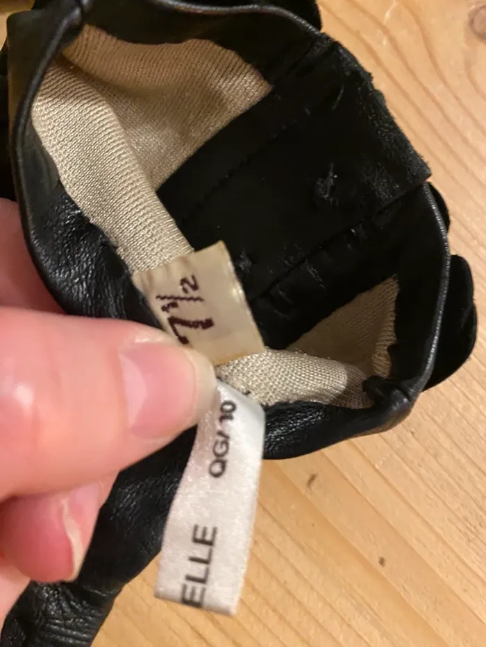 Gants cuir avec jolie découpe - photo numéro 7