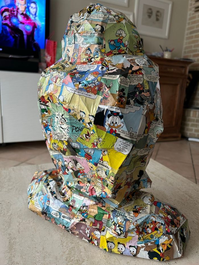 Sculpture, tête de bouddha, imprimé  Disney - photo numéro 4