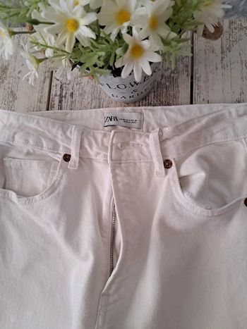 Pantalon djean  blanc épaisseur zara