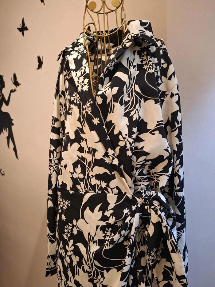Robe portefeuille fleurie - photo numéro 2