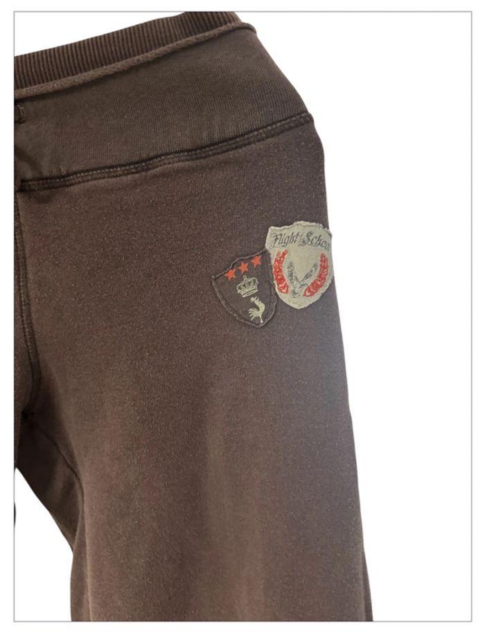Jogging Le Coq Sportif vintage marron évasé – Taille M - photo numéro 2