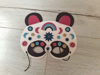 Masque de panda décoré déguisement enfant 