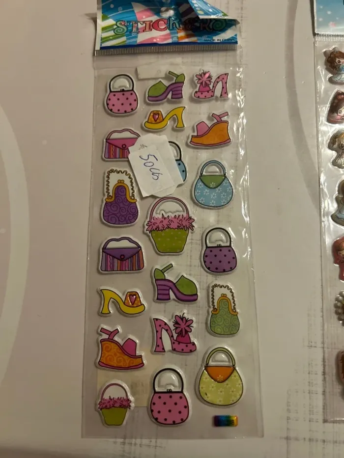 Lots de 5 planches de stickers - photo numéro 3