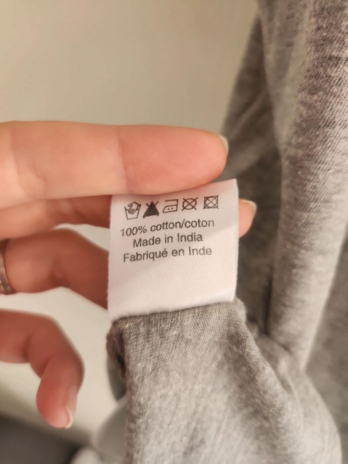 Tee-shirt gris Le chic à la française en taille unique - photo numéro 9