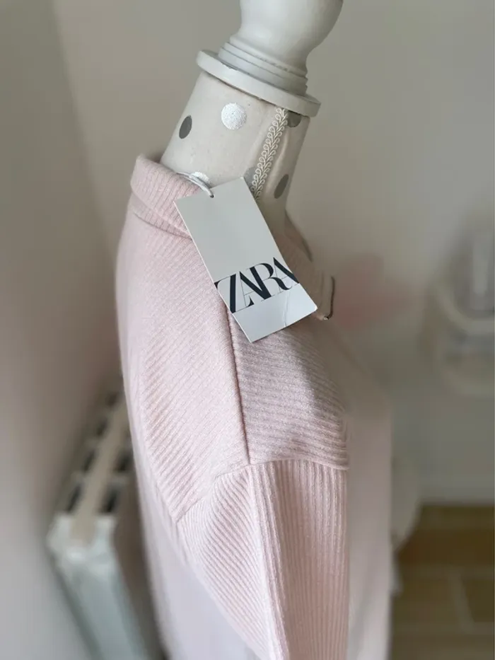 Robe/ Tunique beige rosé taille s neuf été - photo numéro 4
