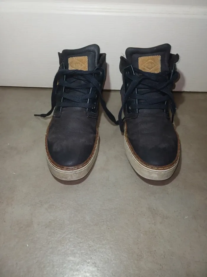 Bottines lacets Plum