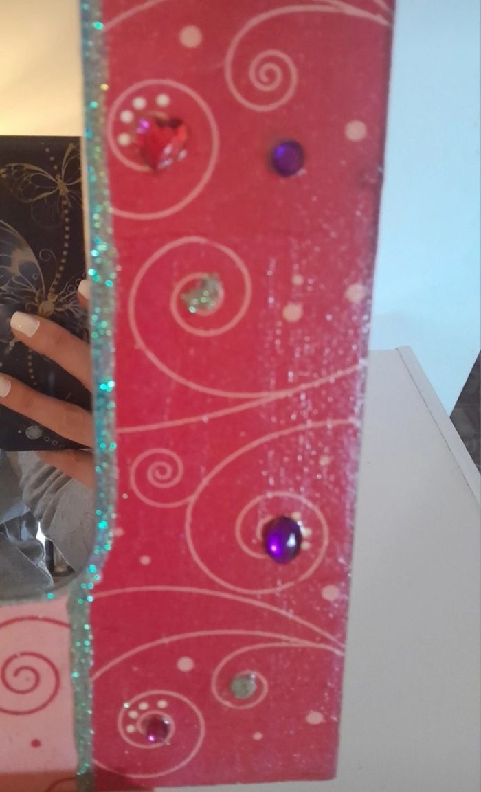 Miroir rose strass et paillettes girls princesse - photo numéro 5