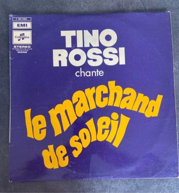 Vinyle 33 tours Tino Rossi chante le marchand de soleil