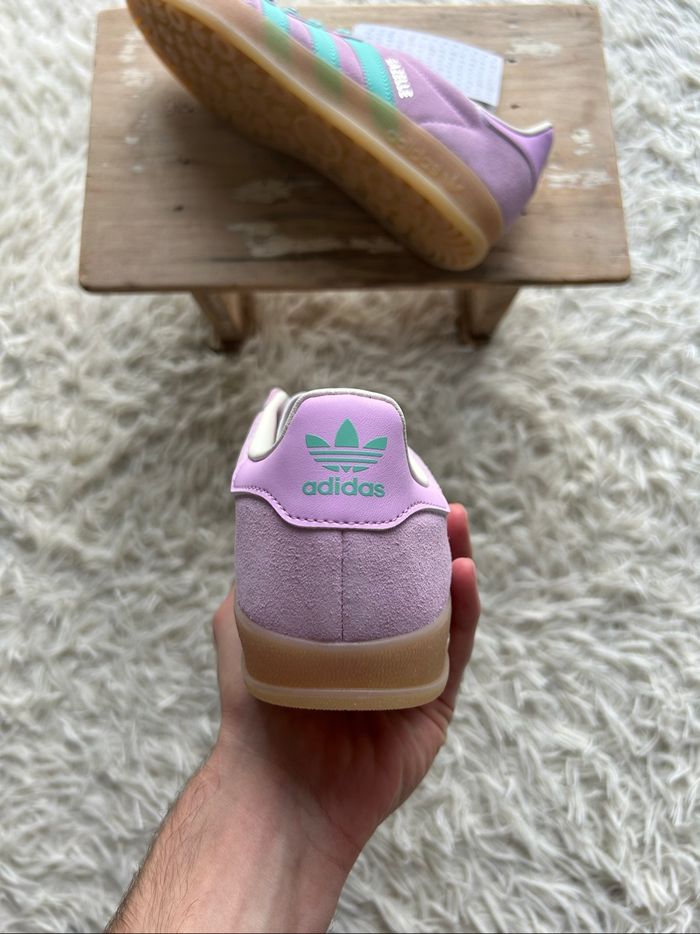 Adidas Originals Gazelle - bliss lilac / acid mint / off white - photo numéro 4