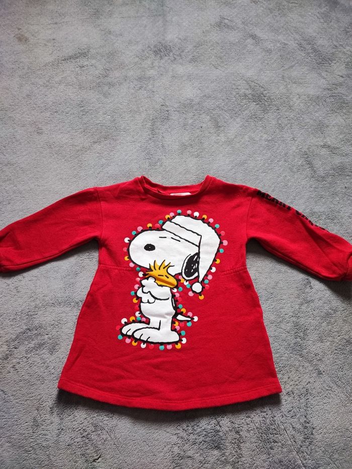Robe pull Snoopy noël 2/3 ans (98)