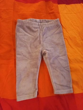 Joli bas mixte type velours doux gris souris 6 mois