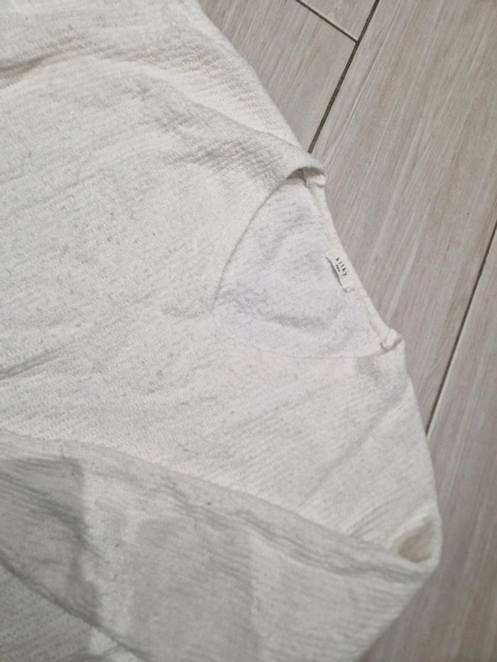 Pull maille blanc - photo numéro 2