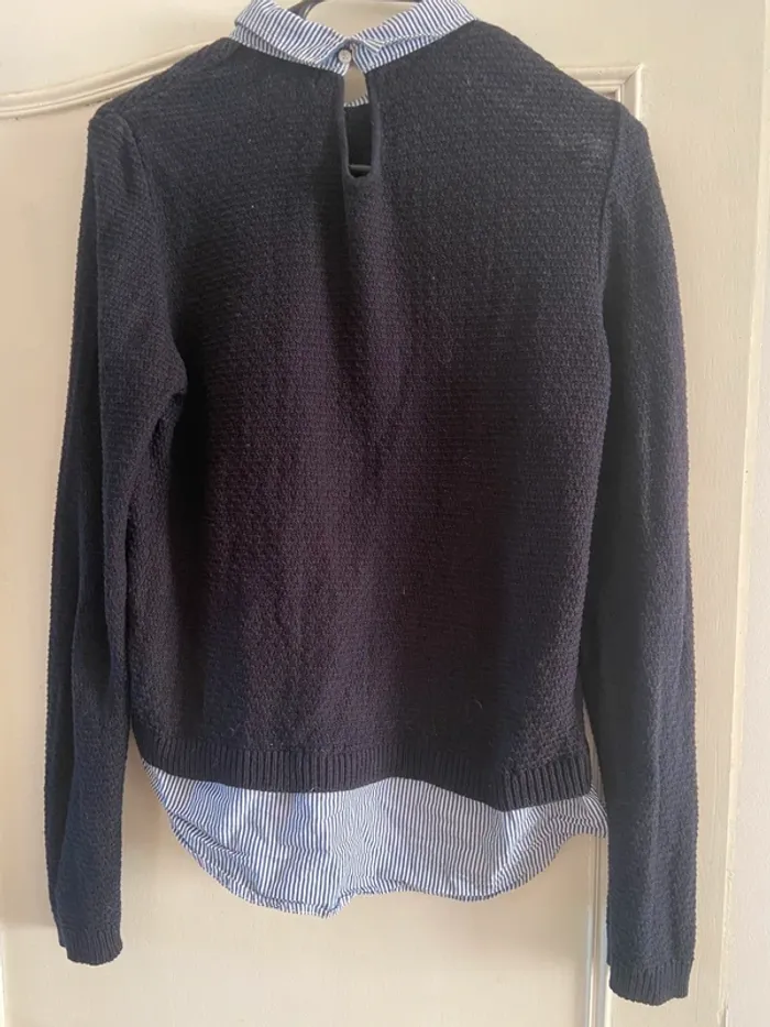 Pull col chemise S - photo numéro 2