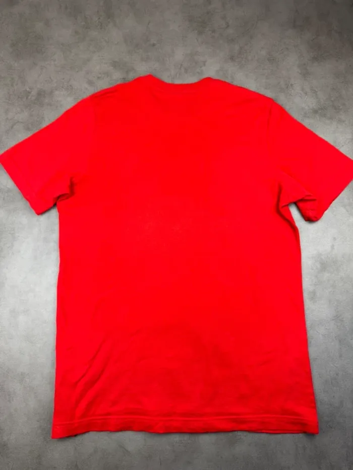 T-shirt Adidas Rouge Logo Brodé Taille M - photo numéro 4