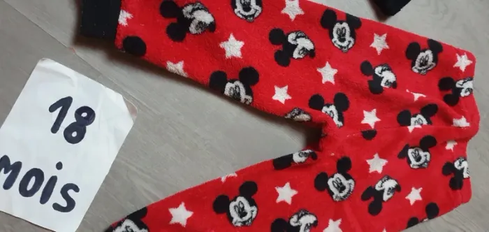 Pyjama polaire mickey garçon 12/18mois 2 pièces - photo numéro 6