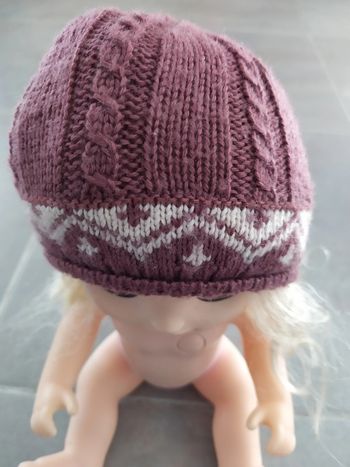 Bonnet maille 6-12 mois