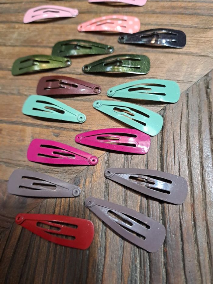 Lot de 20 petites barrettes cheveux colorées cheveux fille licorne - photo numéro 2