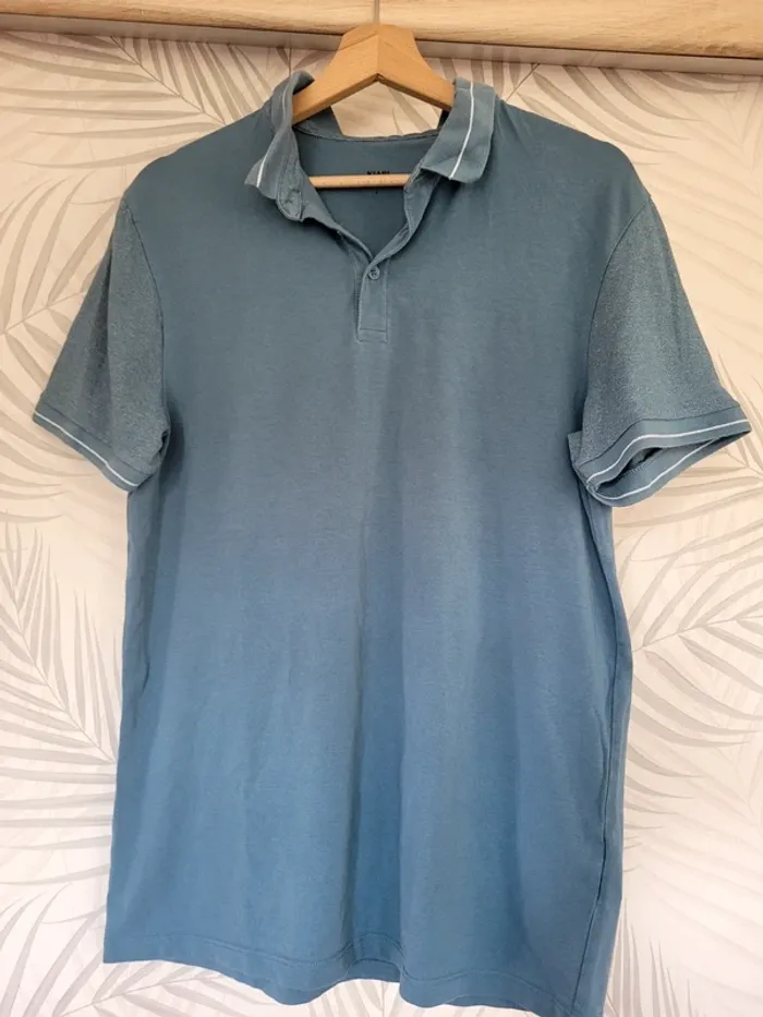 Polo homme taille M bleu kiabi - photo numéro 2