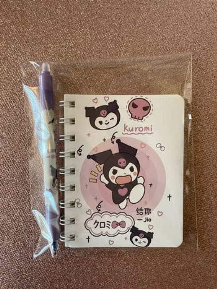 Carnet + stylo kuromi - photo numéro 3