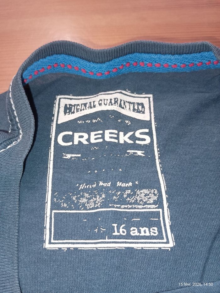 T-Shirt Creeks t. 16 ans - photo numéro 2