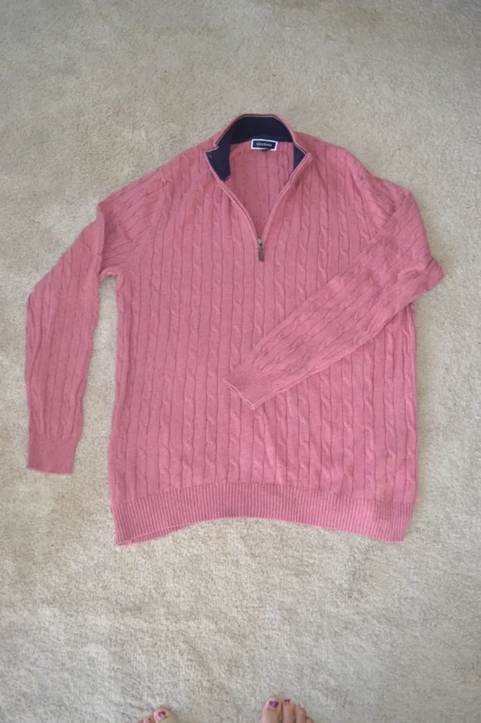 Pull torsadé quart zip Club room - Taille XXL