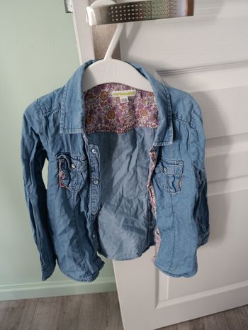 Chemise en jean 5 ans fille Vertbaudet